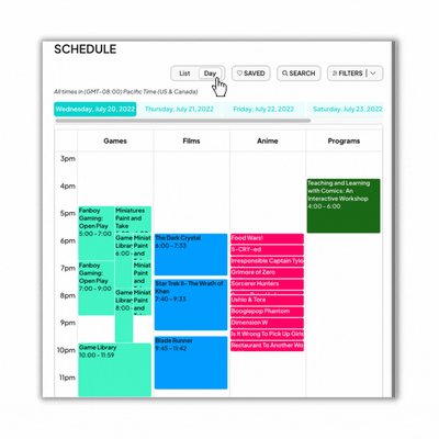 Fancon schedule Fancon schedule